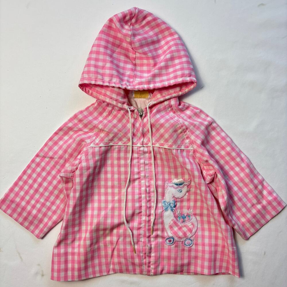 Vintage Duck Pink Gingham Jacket 12-18 months